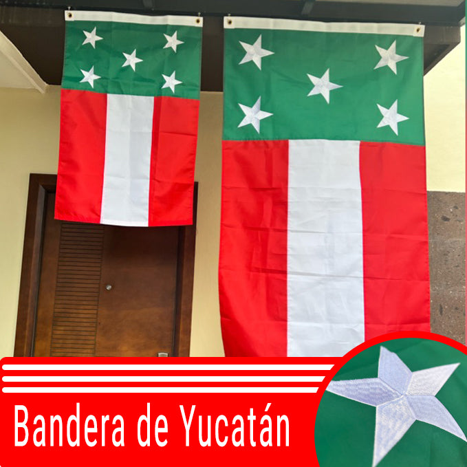 Bandera De Yucatán Bordada Alta Calidad 60 X 90