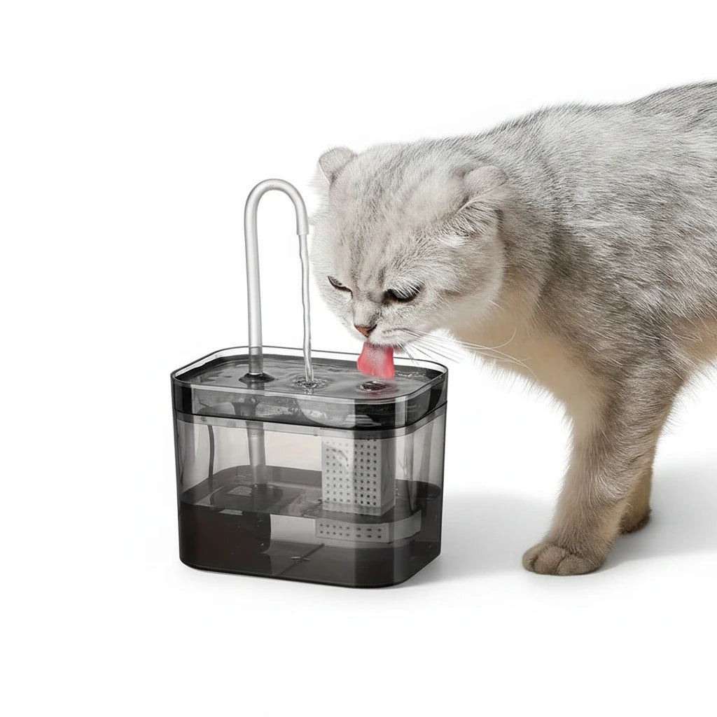 Fuente de agua para gatos con USB, filtro automático, recirculación