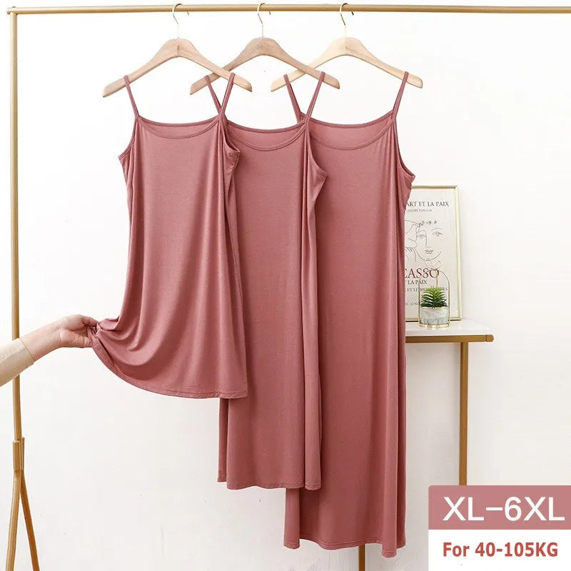 Vestido de tirantes finos para mujer, vestido lencero de modal, vestido largo sexy sin espalda