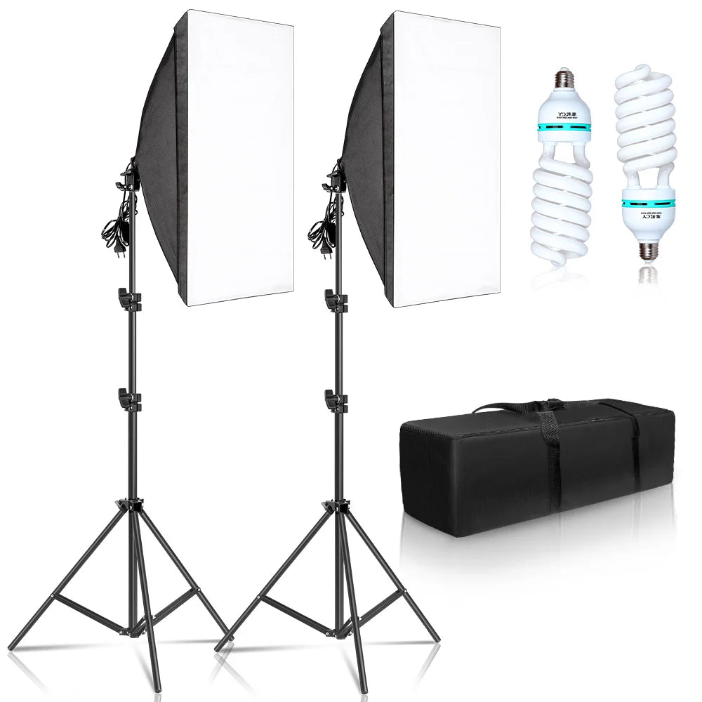 Kit de iluminación Softbox de 50x70 cm para fotografía