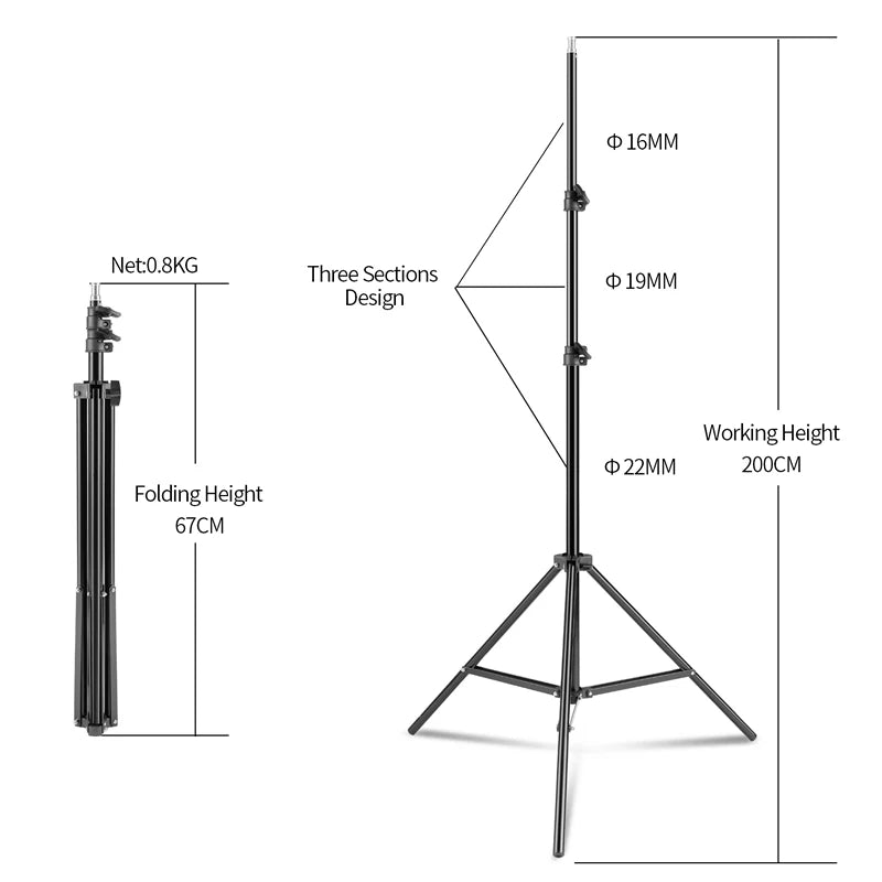Kit de iluminación Softbox de 50x70 cm para fotografía