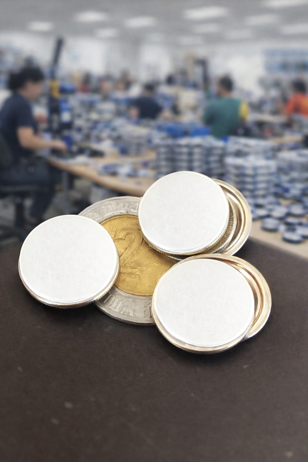 100 broches magnéticos porta gafete 15mm