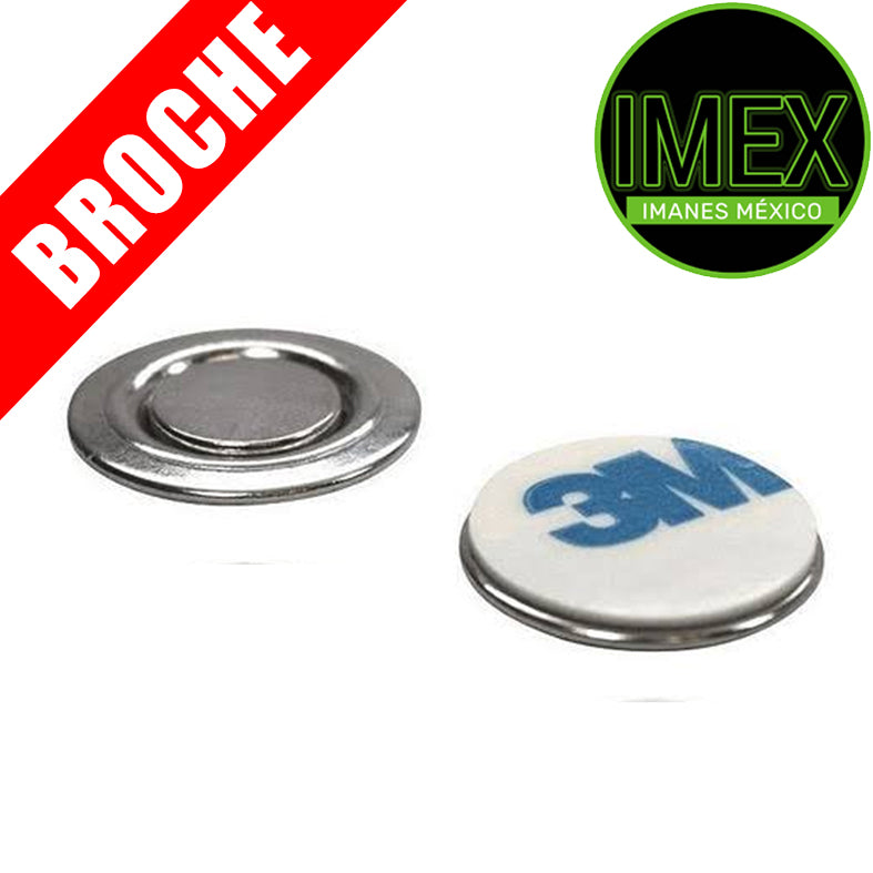 100 broches magnéticos porta gafete 17mm