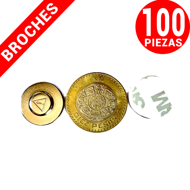 100 broches magnéticos porta gafete 20mm