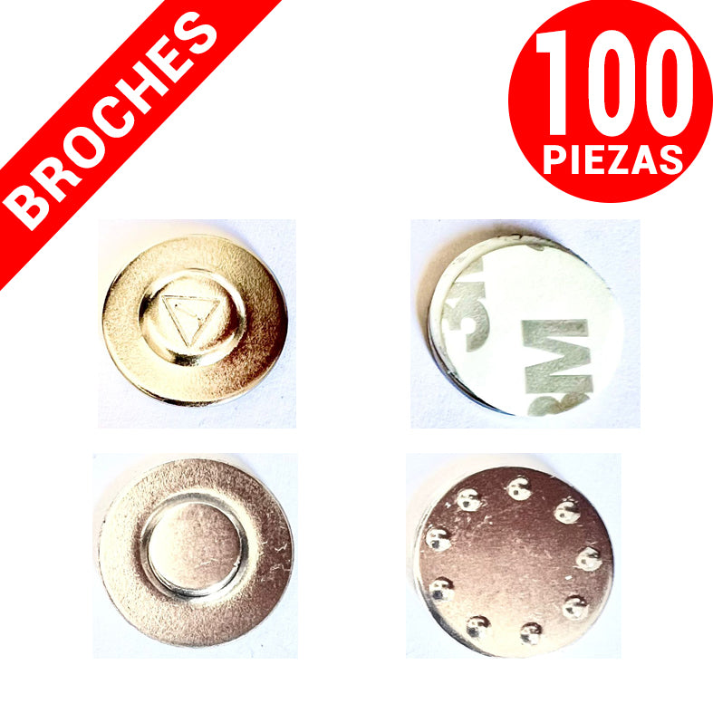 100 broches magnéticos porta gafete 20mm