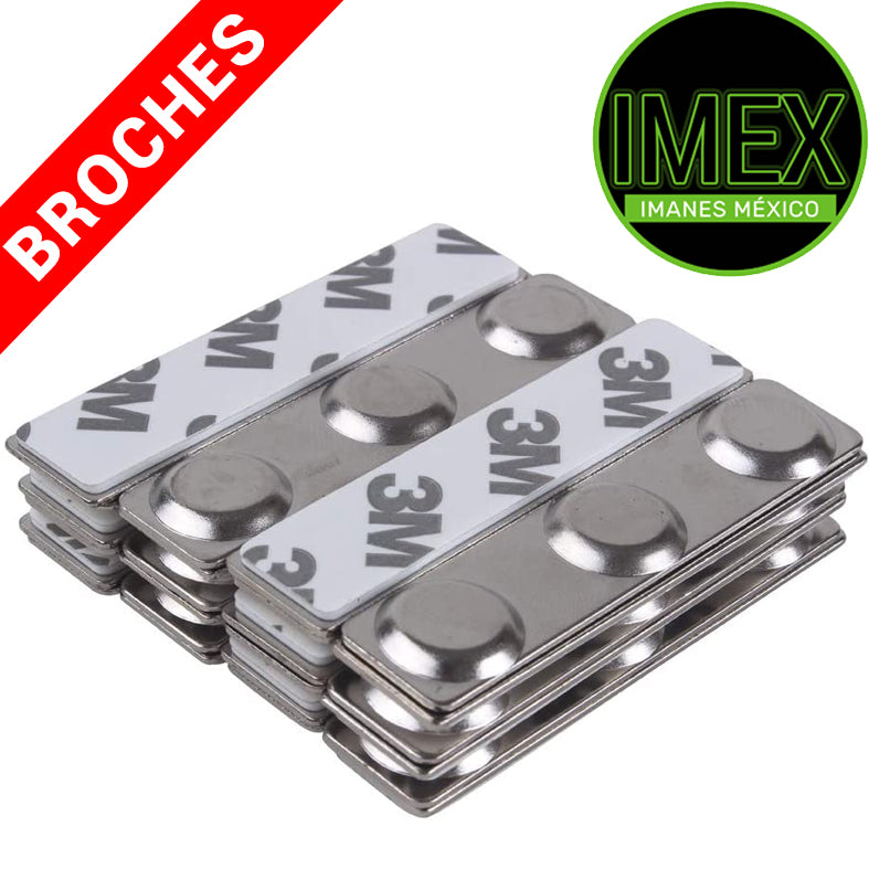 100 broches magnéticos porta gafete 60mm 3 imanes