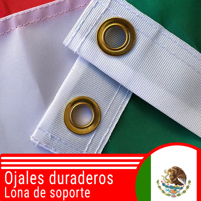 Bandera de México Bordada 90cm x 150cm premium