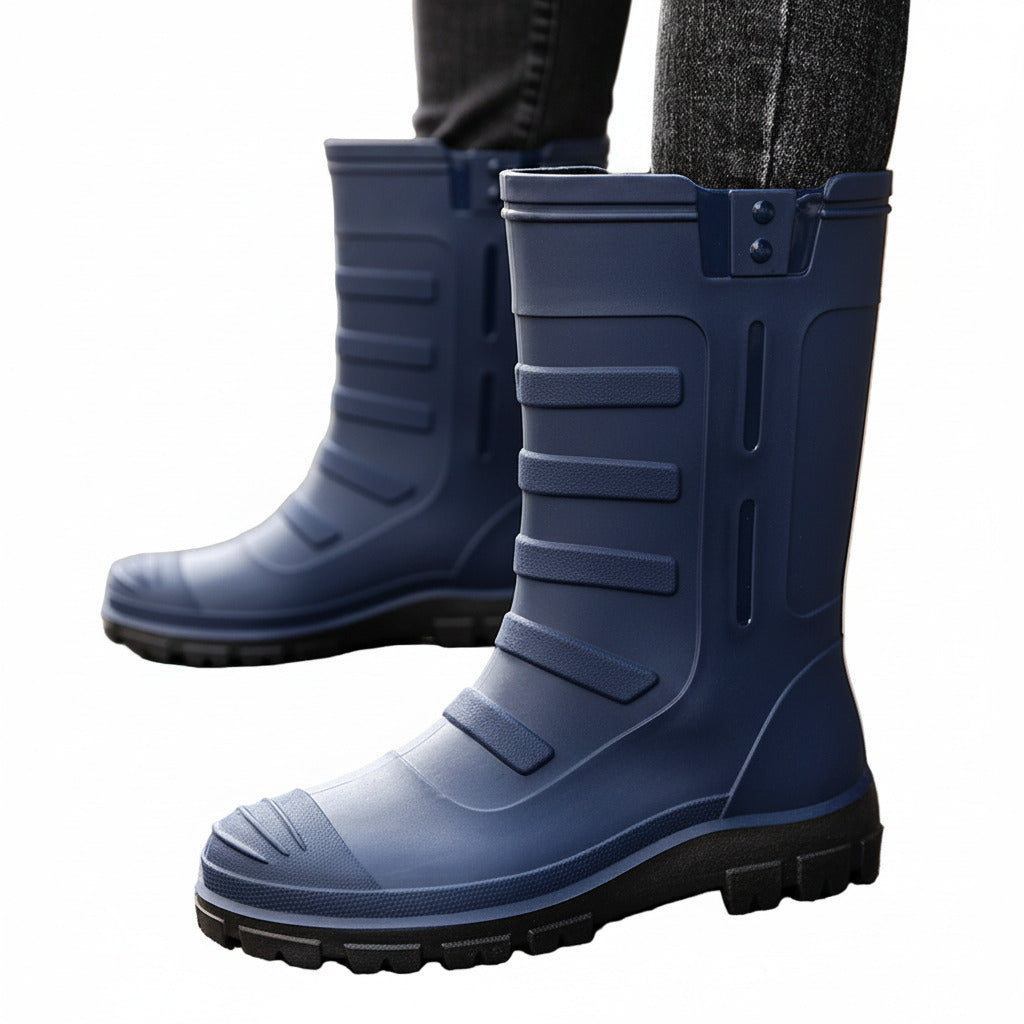 Botas de lluvia para hombre para exteriores, impermeables.