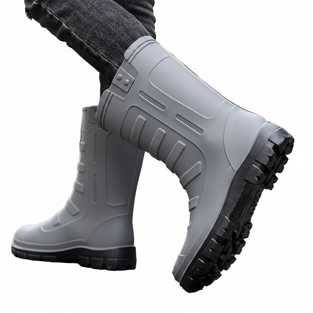 Botas de lluvia para hombre para exteriores, impermeables.