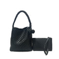 Bolso tejido a mano, bolso estilo canasta