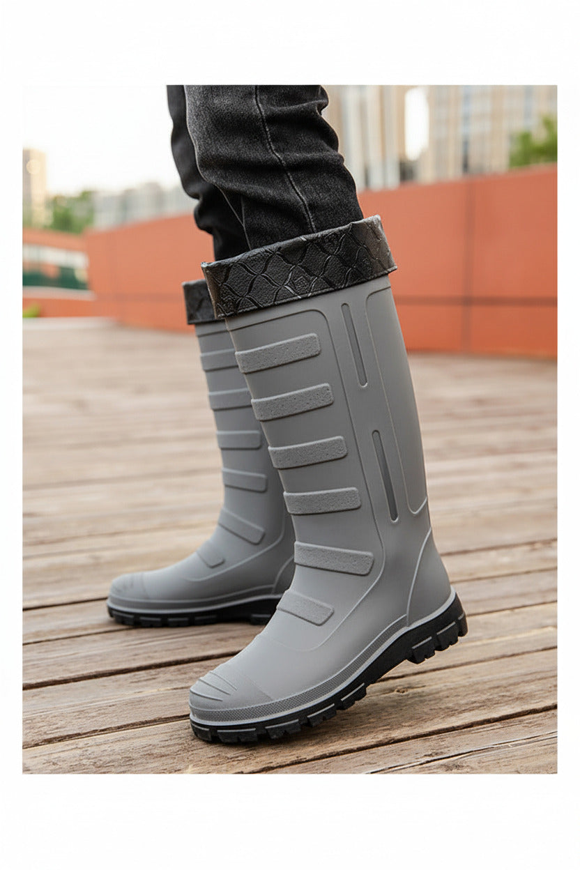 Botas de lluvia para hombre para exteriores, impermeables.
