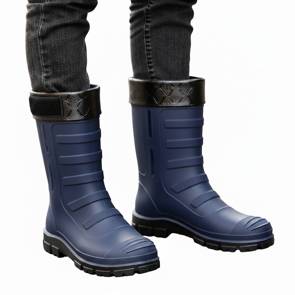 Botas de lluvia para hombre para exteriores, impermeables.