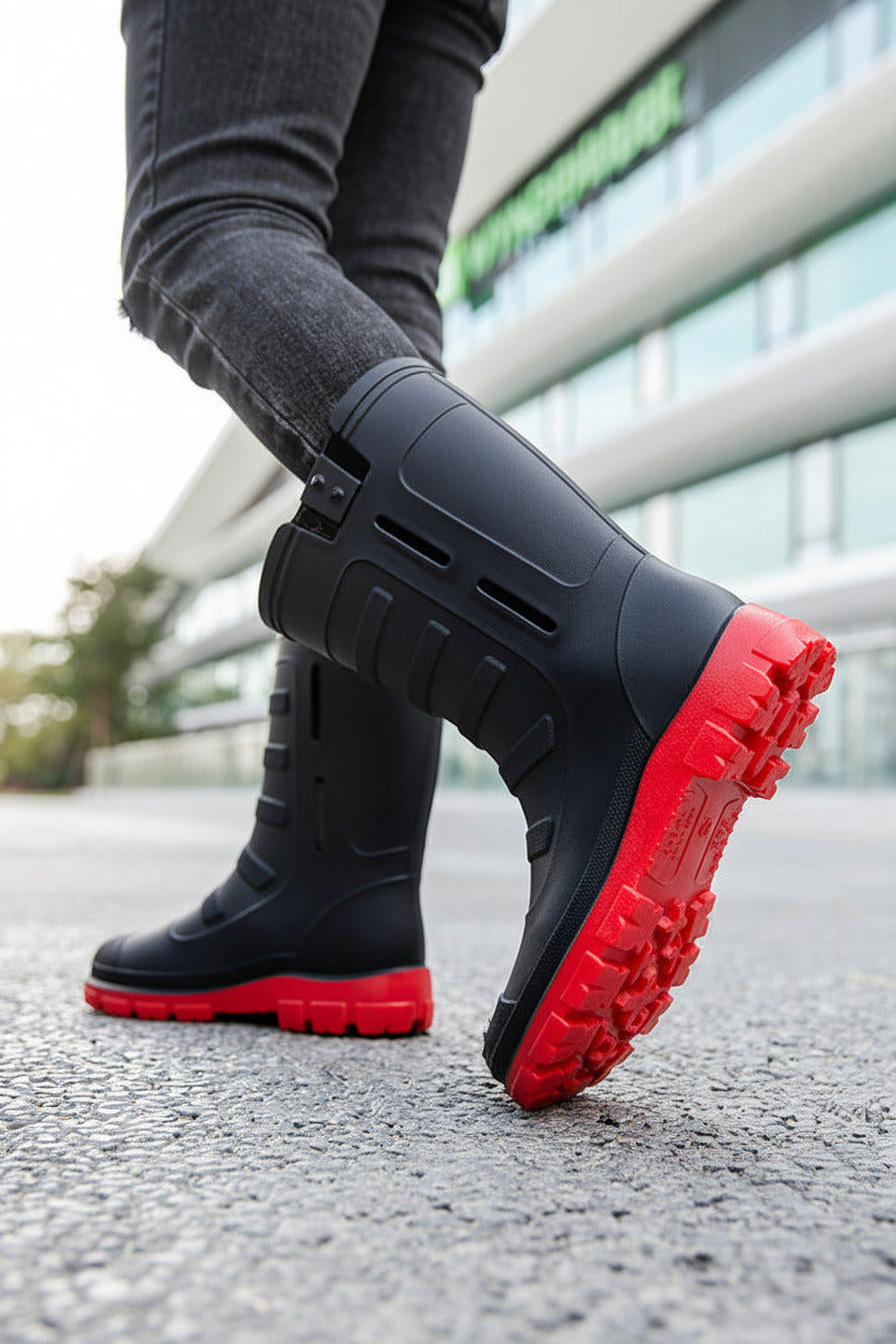 Botas de lluvia para hombre para exteriores, impermeables.