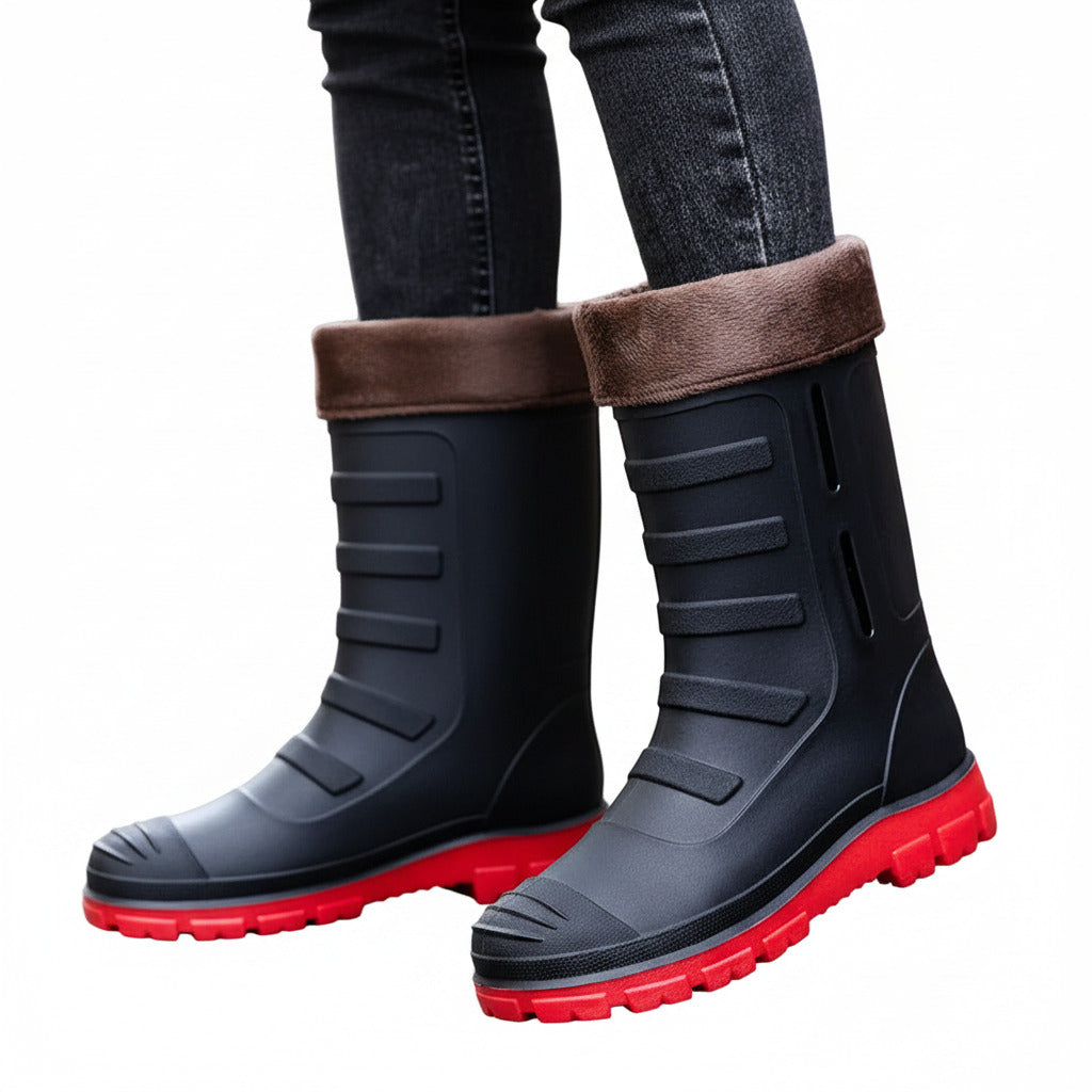 Botas de lluvia para hombre para exteriores, impermeables.