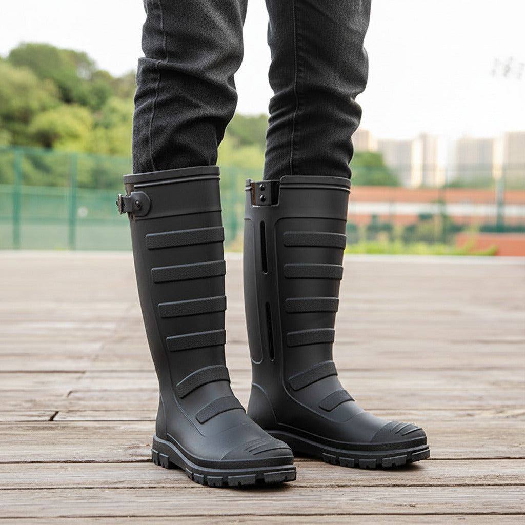 Botas de lluvia para hombre para exteriores, impermeables.