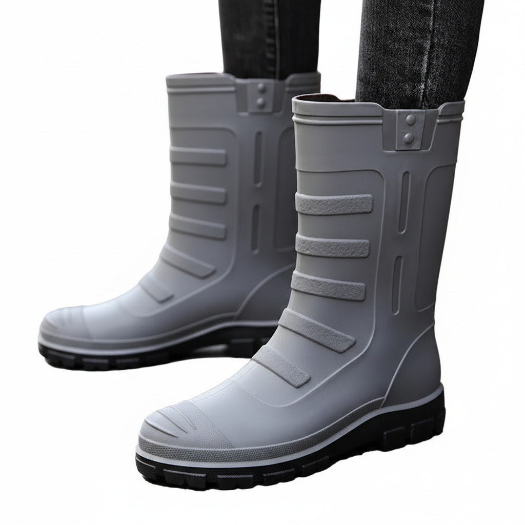 Botas de lluvia para hombre para exteriores, impermeables.