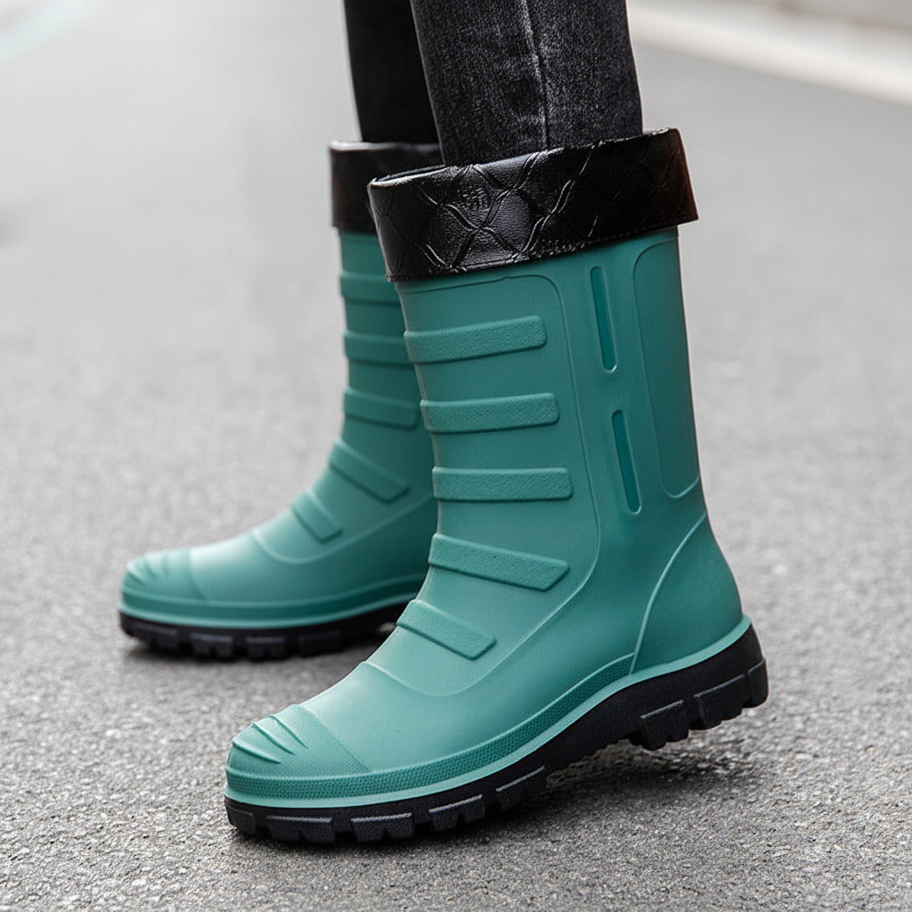 Botas de lluvia para hombre para exteriores, impermeables.