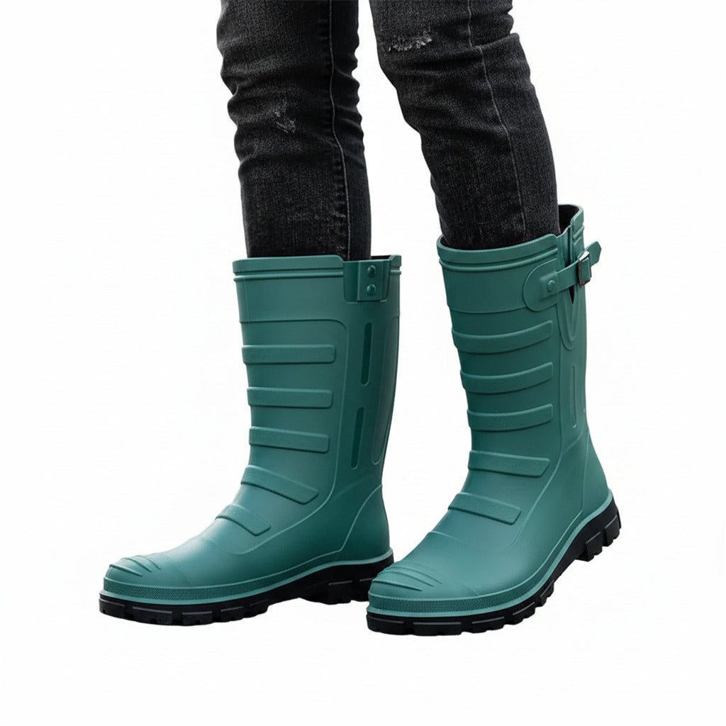 Botas de lluvia para hombre para exteriores, impermeables.