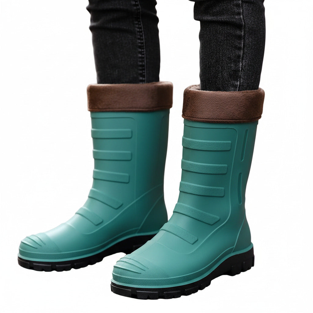 Botas de lluvia para hombre para exteriores, impermeables.