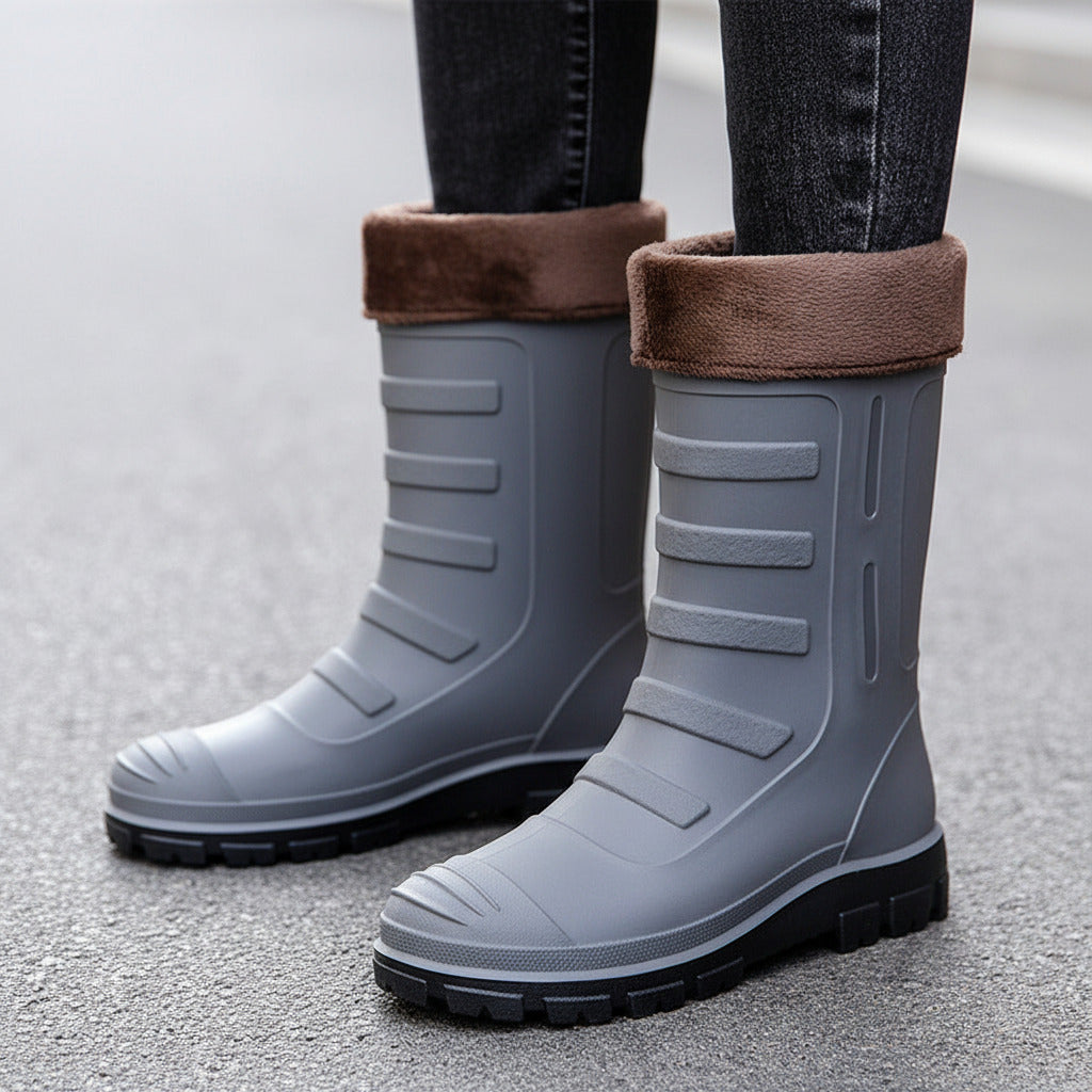 Botas de lluvia para hombre para exteriores, impermeables.