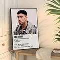 Póster de Bad Bunny Debi Tirar Mas Fotos, arte de pared, impresión artística adecuada para sala de estar, dormitorio, bar, salón, decoración del hogar, regalo