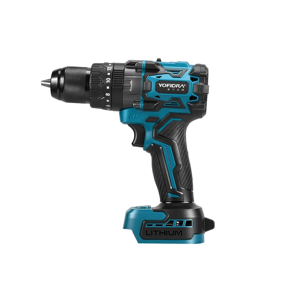 Taladro de impacto eléctrico sin escobillas No incluye batería, 20+3 Torque 900N.m 13MM