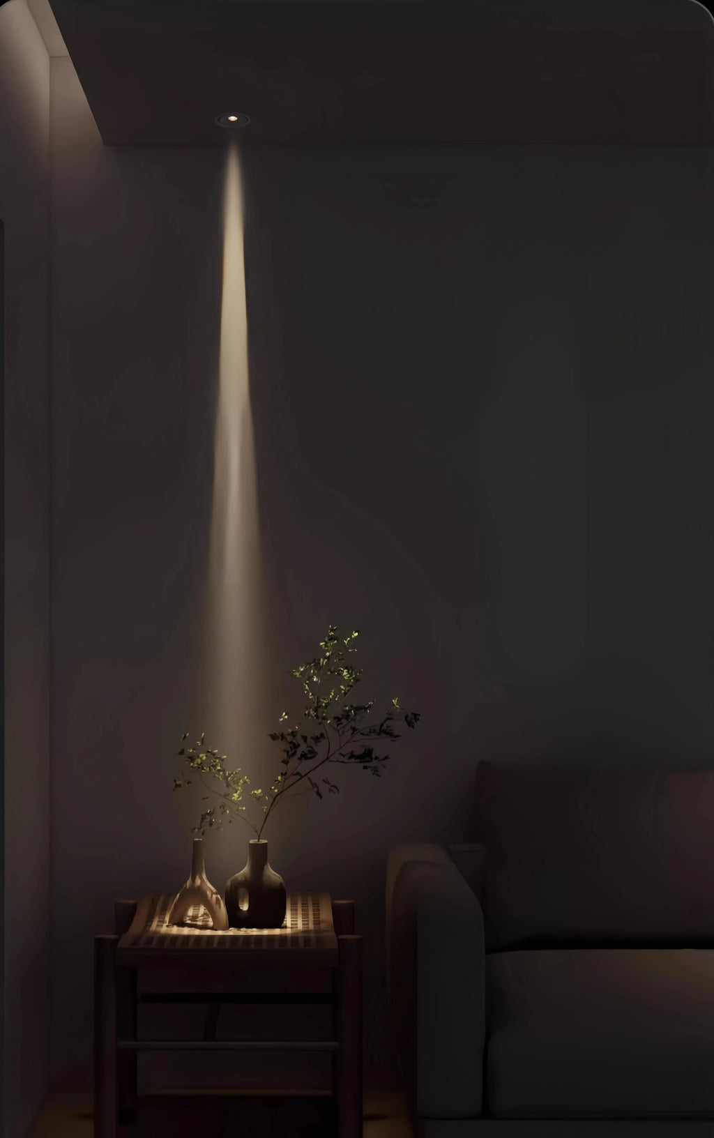 Foco LED con ángulo ajustable de 3 a 60 grados
