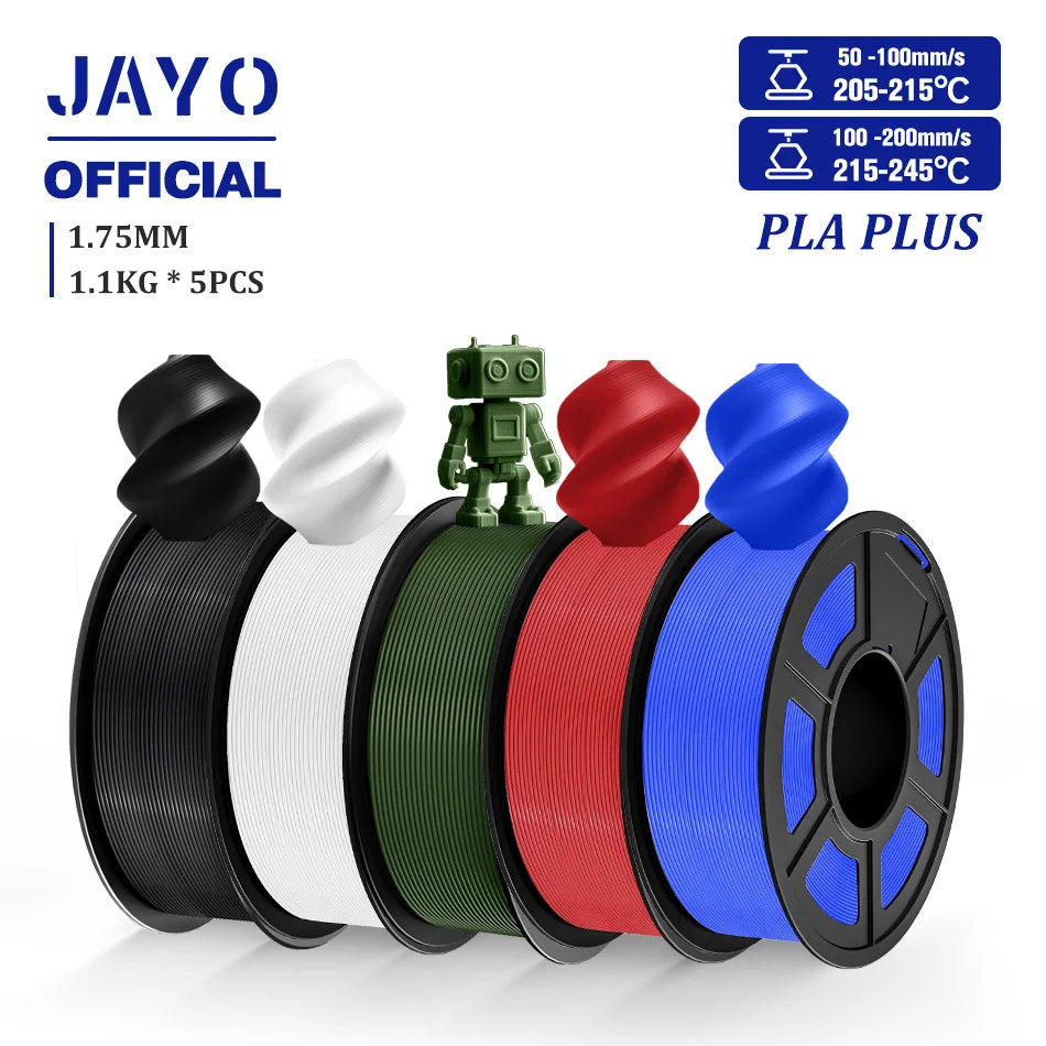 Filamento para impresora 3D JAYO PLA plus PLA+ de 1,75 mm