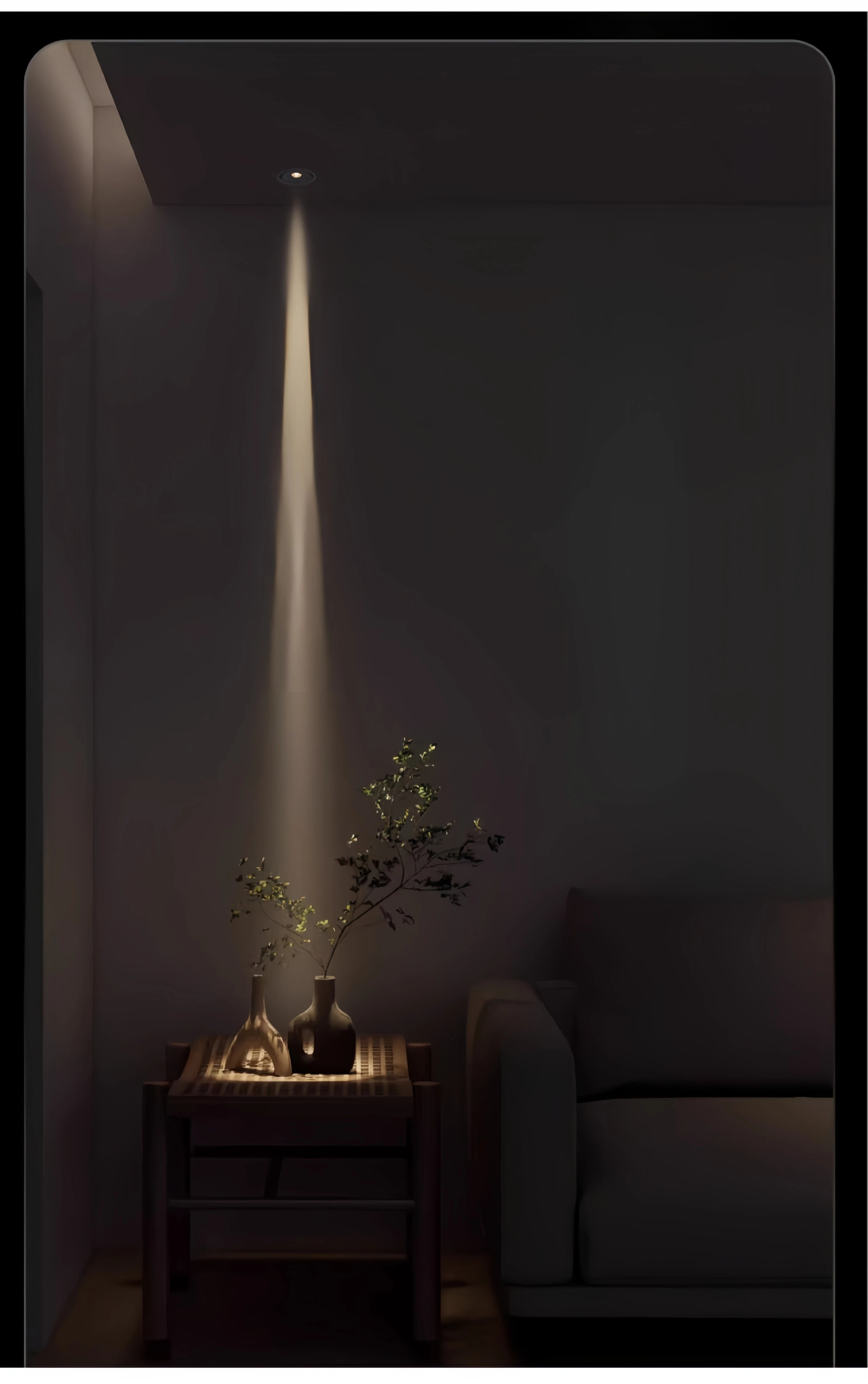 Foco LED con ángulo ajustable de 3 a 60 grados