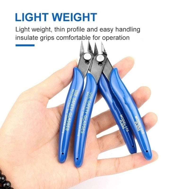 Universal Diagonal Pliers Carbon Steel Pliers Electrical Wire Cable Cutters Cutting Side Snips Flush Pliers Nipper Hand Tools