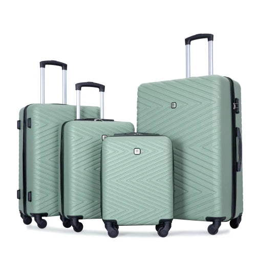 Juego de maletas Travelhouse de 4 piezas  24 y 28 pulgadas con cerradura TSA