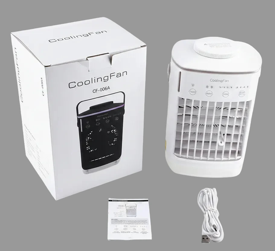 Aire acondicionado portátil, ventilador de refrigeración por agua, ventilador de mesa USB