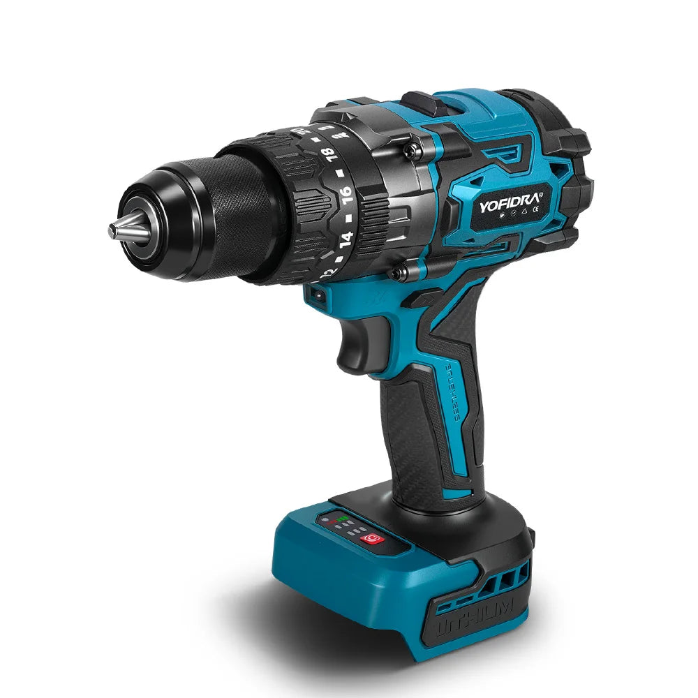 Taladro de impacto eléctrico sin escobillas No incluye batería, 20+3 Torque 900N.m 13MM