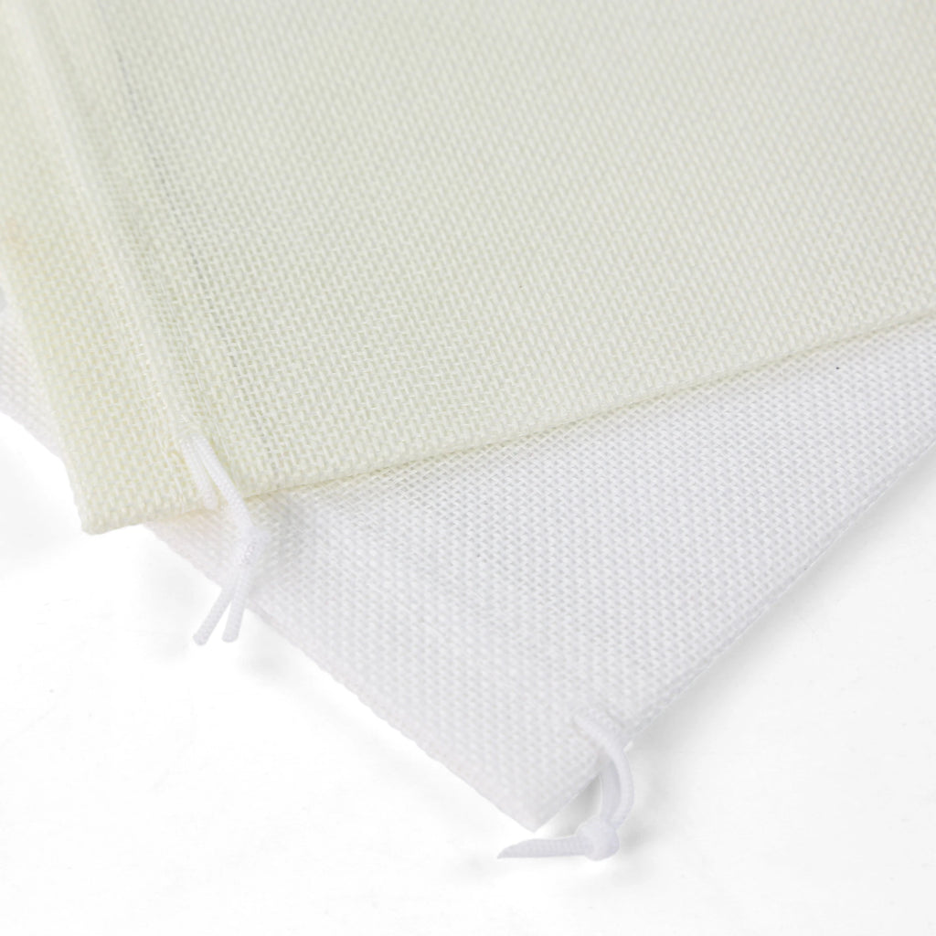 50 Bolsas de yute blanca con cordón para regalos de boda DIY, ideal para envasar dulces, chocolates y joyas