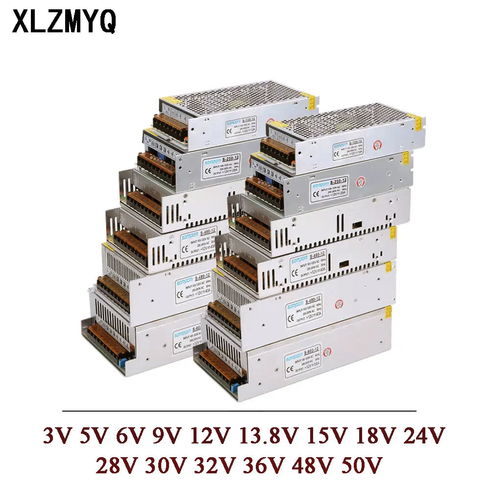 Fuente de alimentacion de 3V 5V 6V 9V 12V 18V 24V 30V 36V 48V 50V, de 220V a 5V 12V 24V, 1A 2A 5A 10A 20A 30A