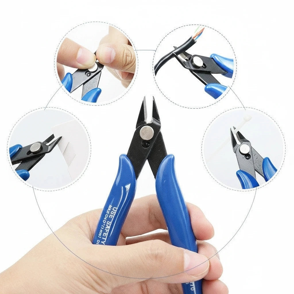 Universal Diagonal Pliers Carbon Steel Pliers Electrical Wire Cable Cutters Cutting Side Snips Flush Pliers Nipper Hand Tools
