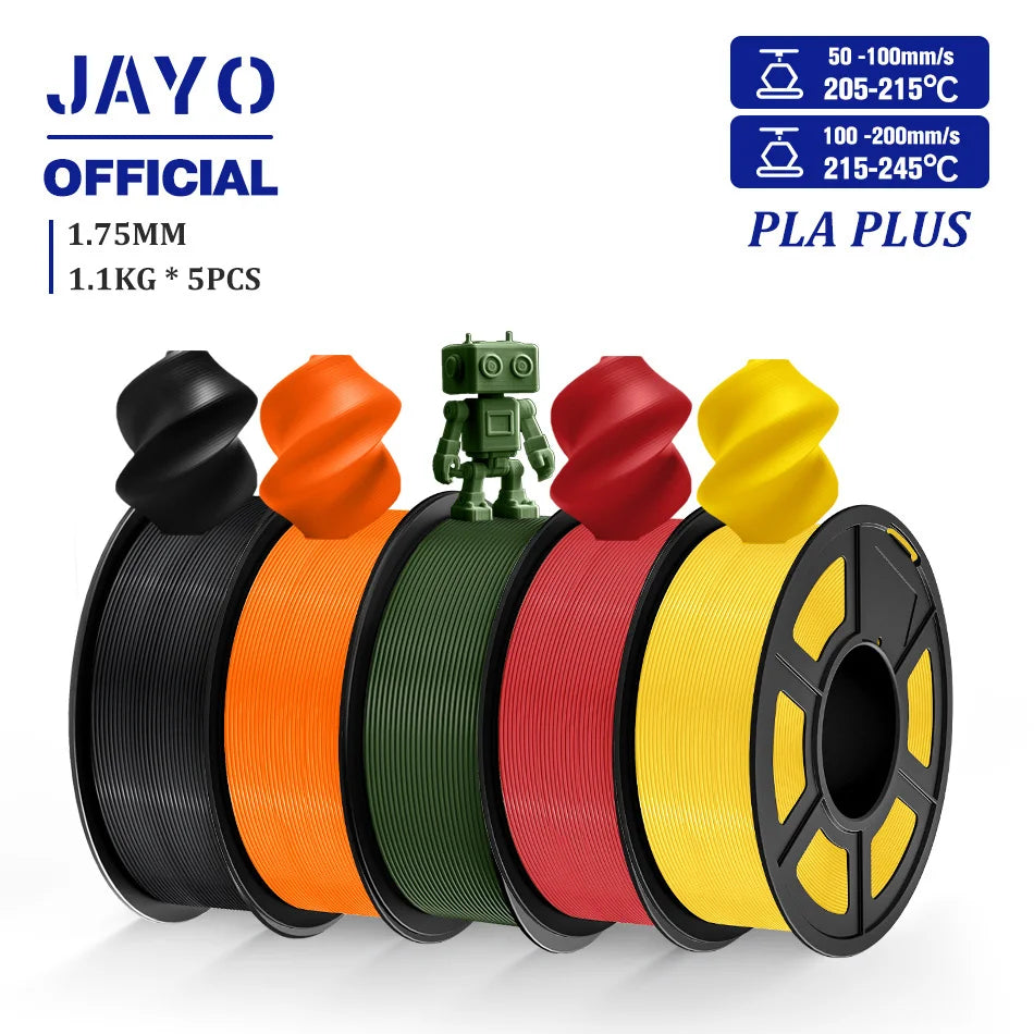 Filamento para impresora 3D JAYO PLA plus PLA+ de 1,75 mm