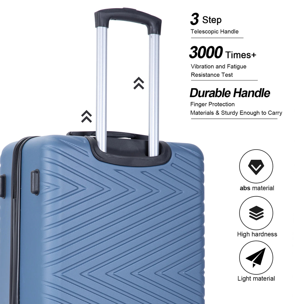 Juego de maletas Travelhouse de 4 piezas  24 y 28 pulgadas con cerradura TSA