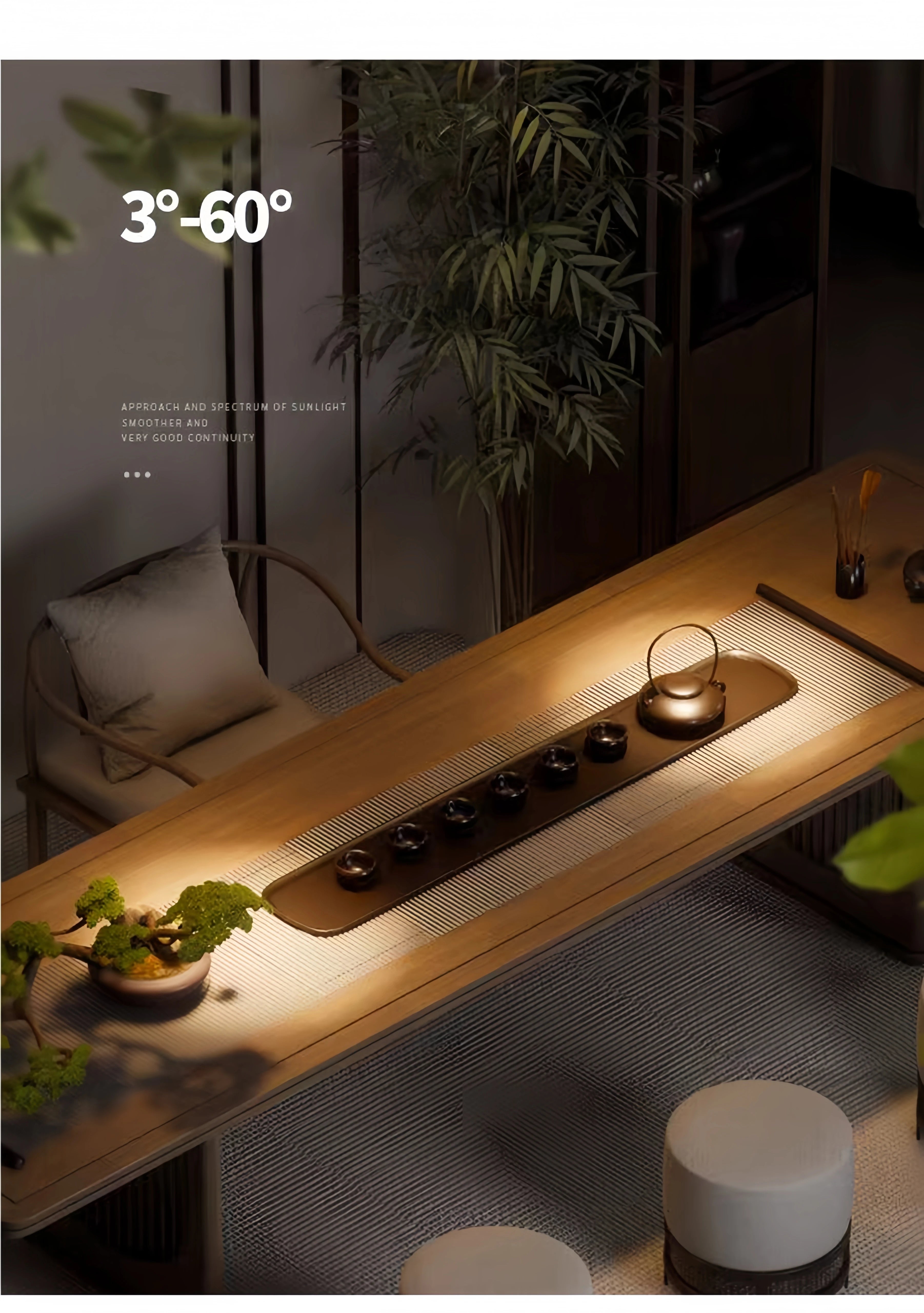Foco LED con ángulo ajustable de 3 a 60 grados