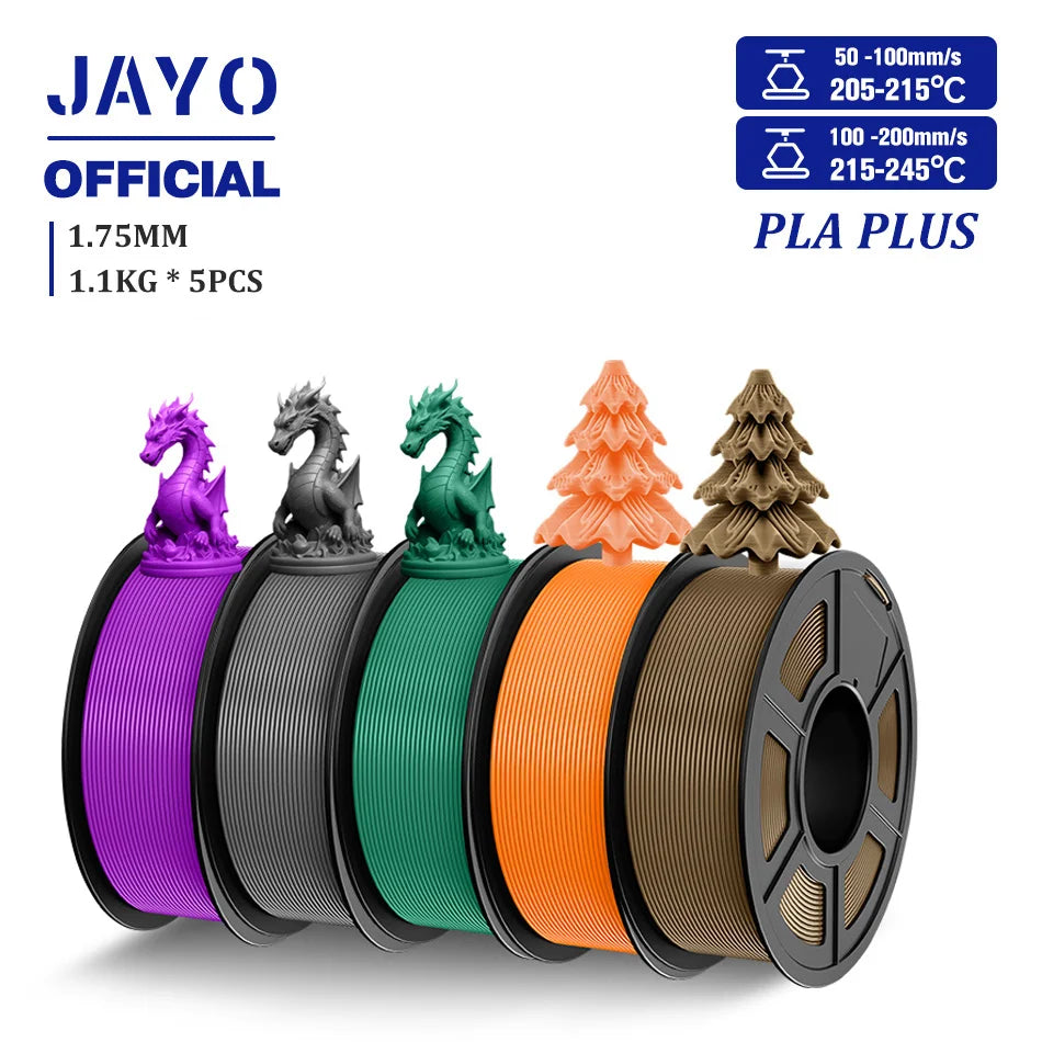 Filamento para impresora 3D JAYO PLA plus PLA+ de 1,75 mm