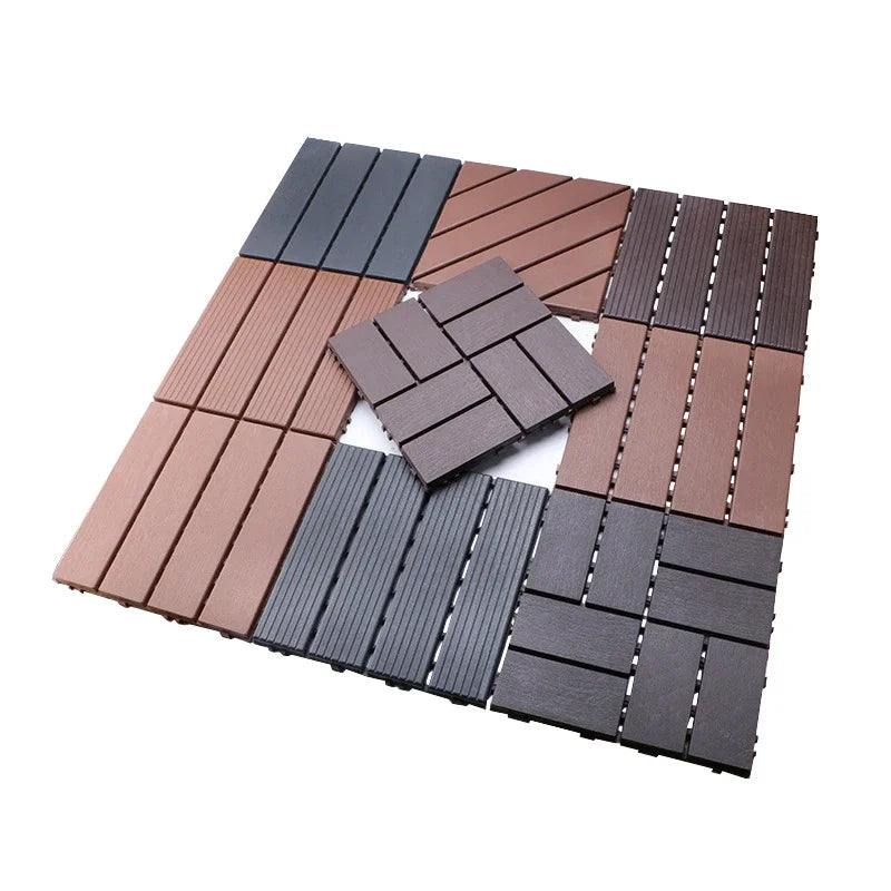 Baldosa de plástico para exteriores de 30x30 cm