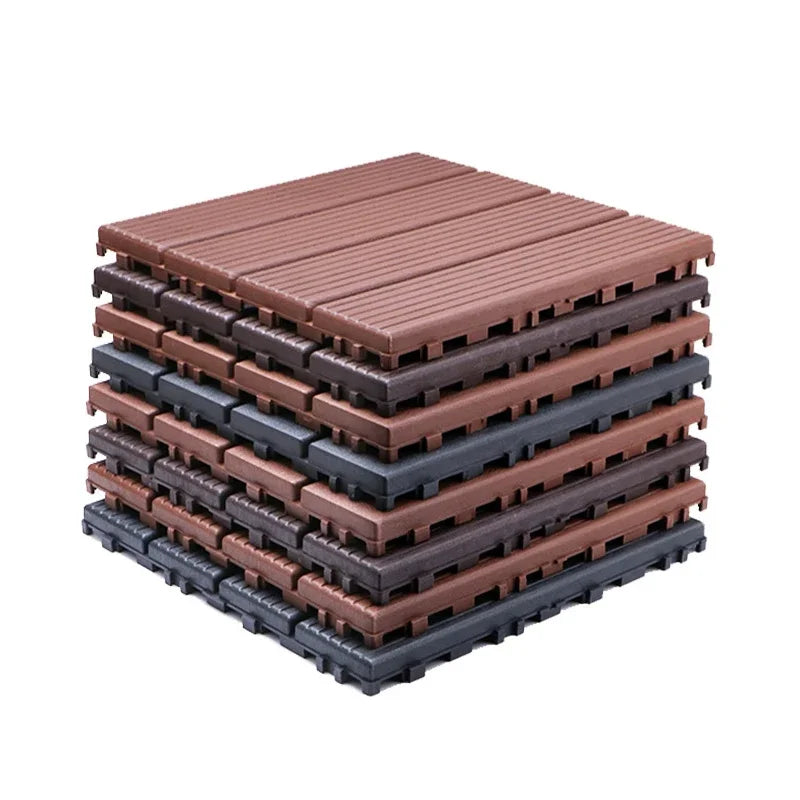 Baldosa de plástico para exteriores de 30x30 cm