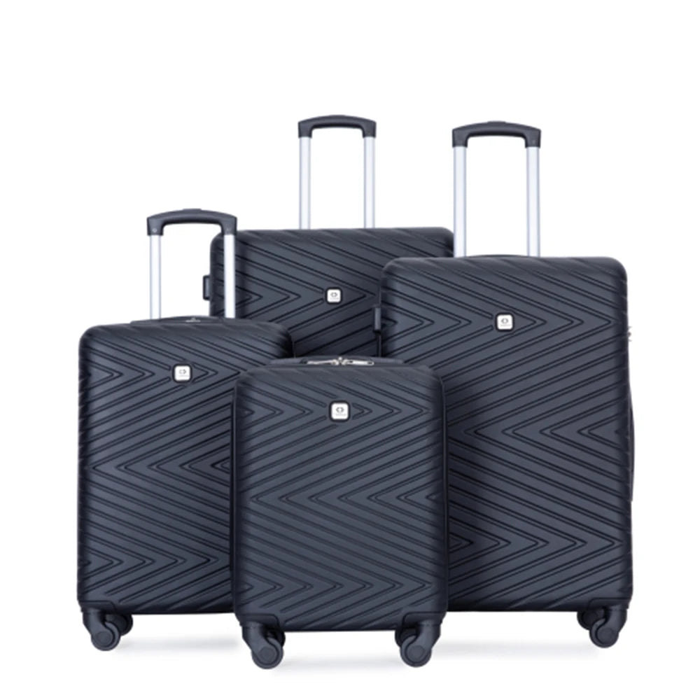 Juego de maletas Travelhouse de 4 piezas  24 y 28 pulgadas con cerradura TSA