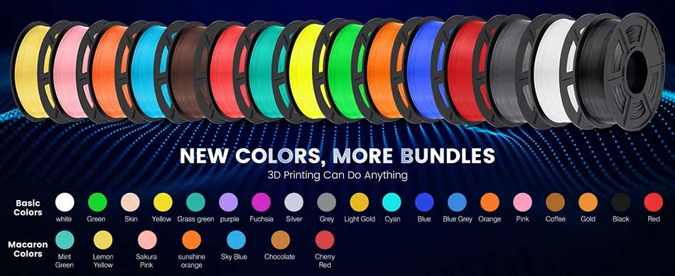 Filamento para impresora 3D JAYO PLA plus PLA+ de 1,75 mm
