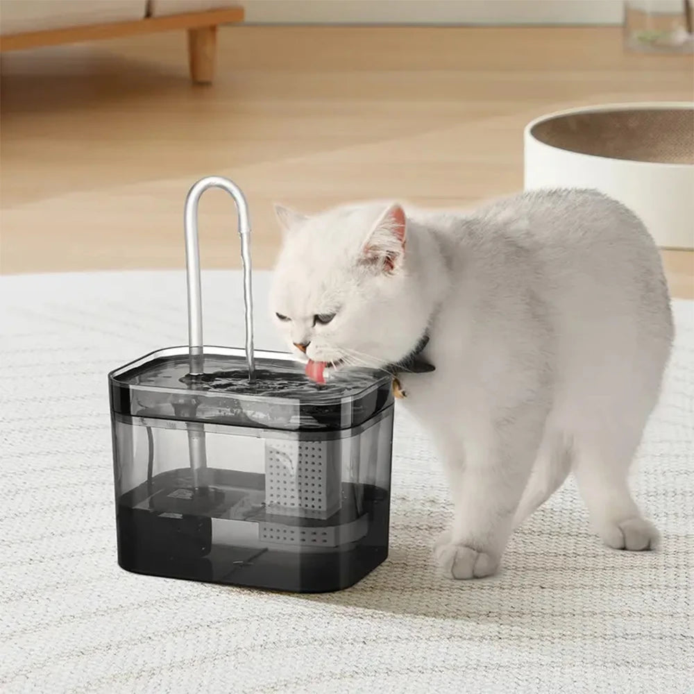 Fuente de agua para gatos con USB, filtro automático, recirculación