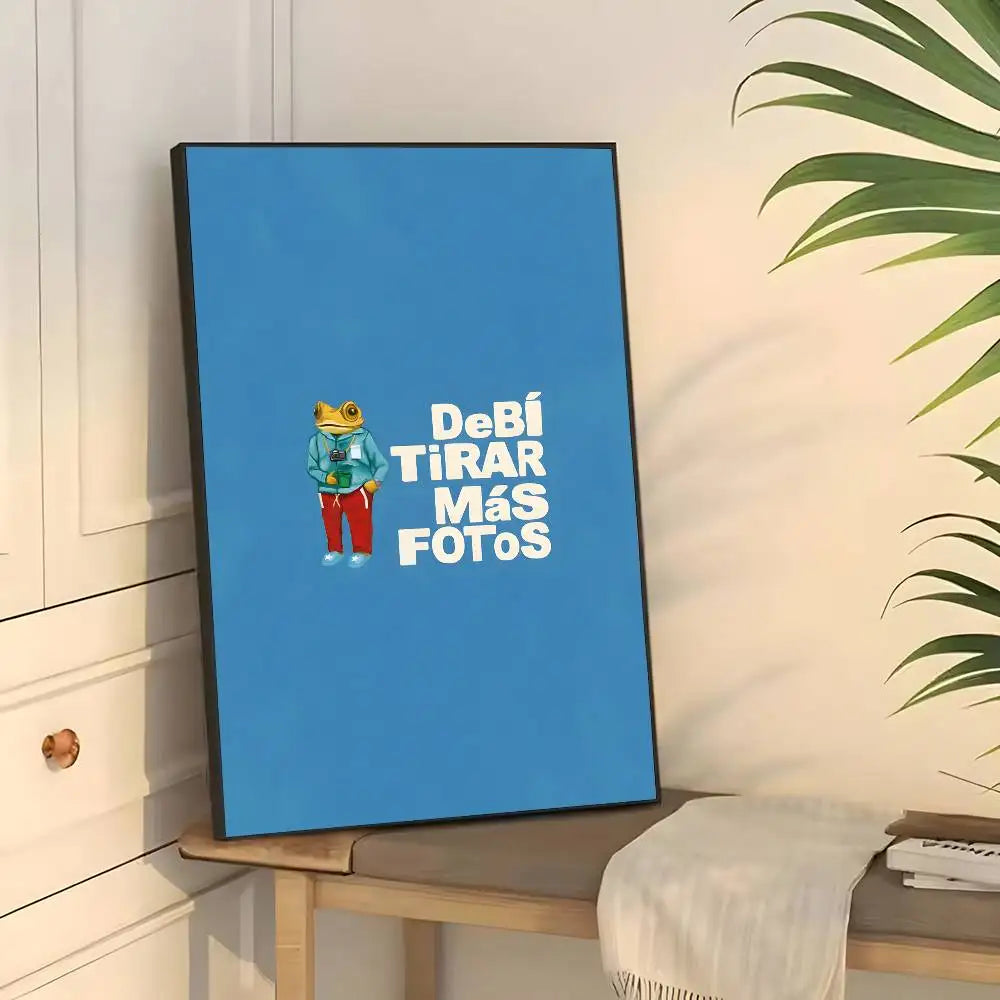 Póster de Bad Bunny Debi Tirar Mas Fotos, arte de pared, impresión artística adecuada para sala de estar, dormitorio, bar, salón, decoración del hogar, regalo