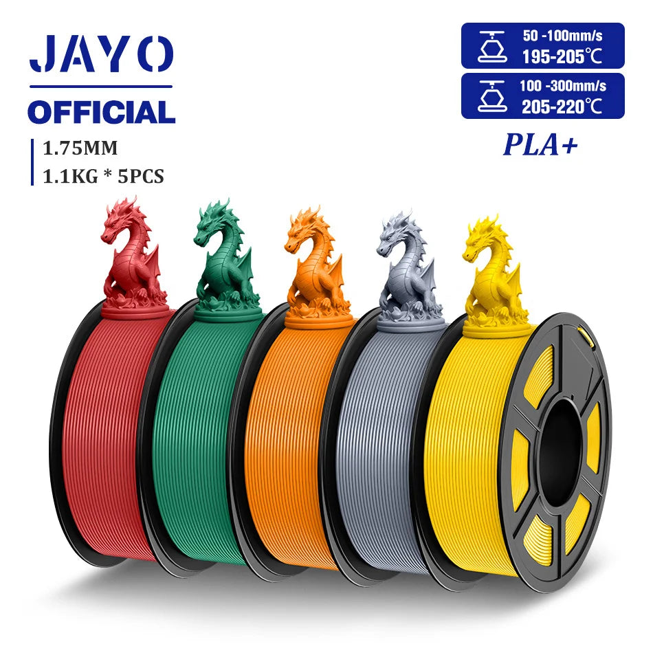 Filamento para impresora 3D JAYO PLA plus PLA+ de 1,75 mm