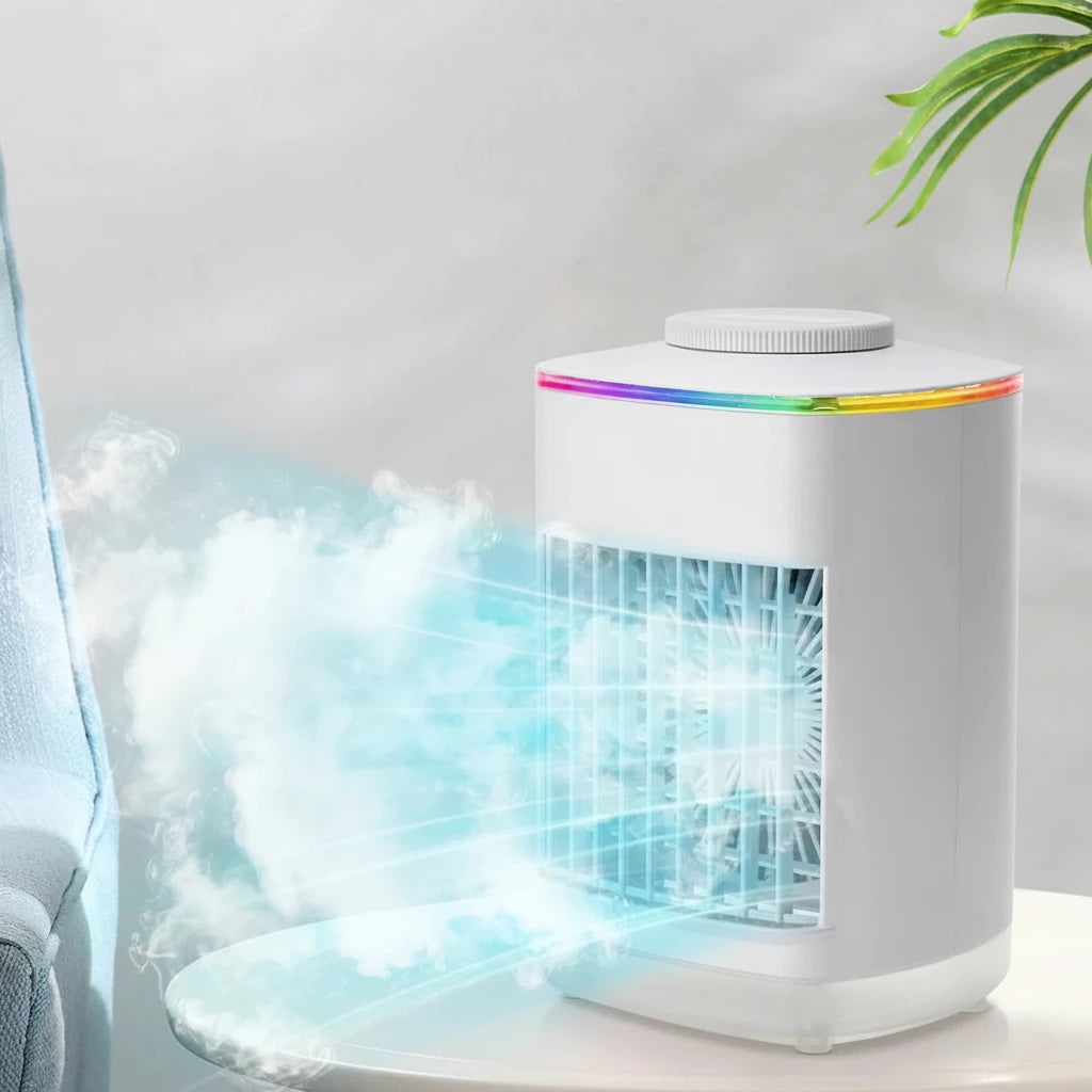 Aire acondicionado portátil, ventilador de refrigeración por agua, ventilador de mesa USB