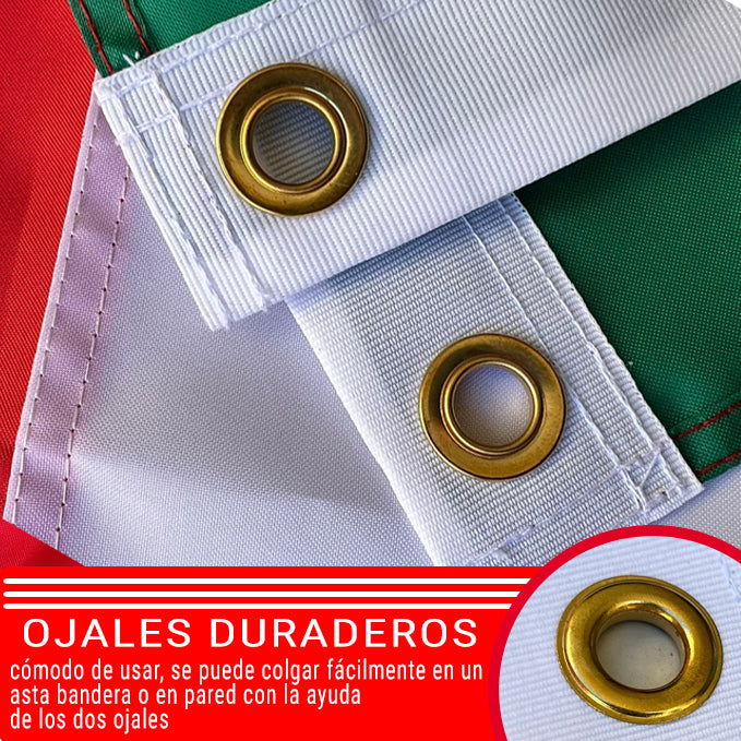 Bandera de Yucatán Naútica 30cm x 45cm bordada